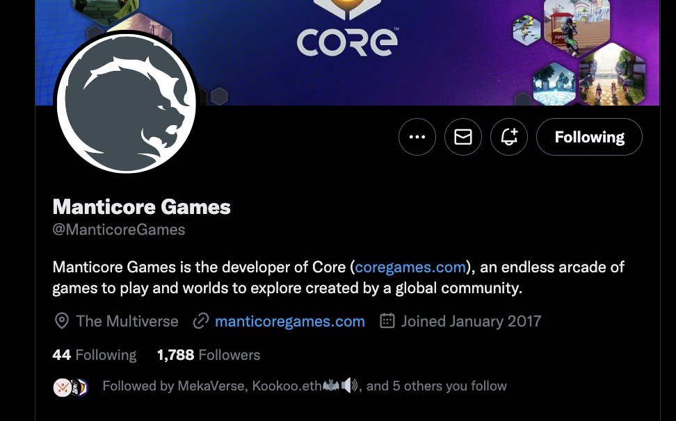 SpiderCrypto0x's tweet image. People are undervaluing @MekaVerse. It's an NFT project backed by @Epicgames through their $15m investment in @CoreGames / @ManticoreGames. Core Games recently raised a $100m round in 2021 and all they tweet about is Mekaverse atm. Team also delivers.

techcrunch.com/2021/03/31/man…