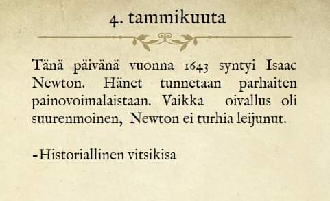 HistoriaVitsi's tweet photo. 4.1. #historiallinenvitsikisa https://t.co/AX7fbnK6LK