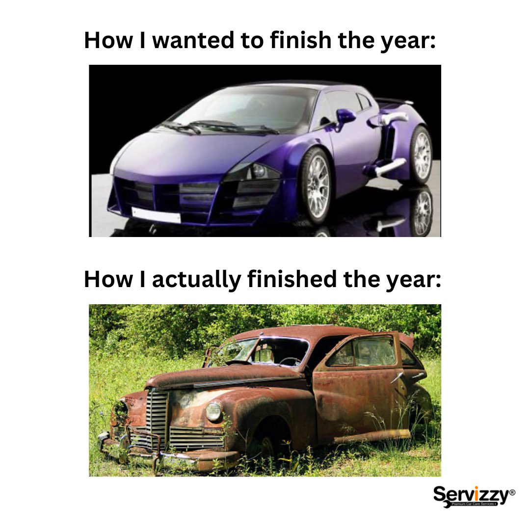 servizzy's tweet photo. Now that a new year is starting, does anyone have any resolutions they want to share? 

Comment down below what your expectations are!! 

#NewYear #expectations #expectationsversusreality #cars #carmemes #servizzy #servizzyofficial #resolutions https://t.co/1JMgYyDLJx