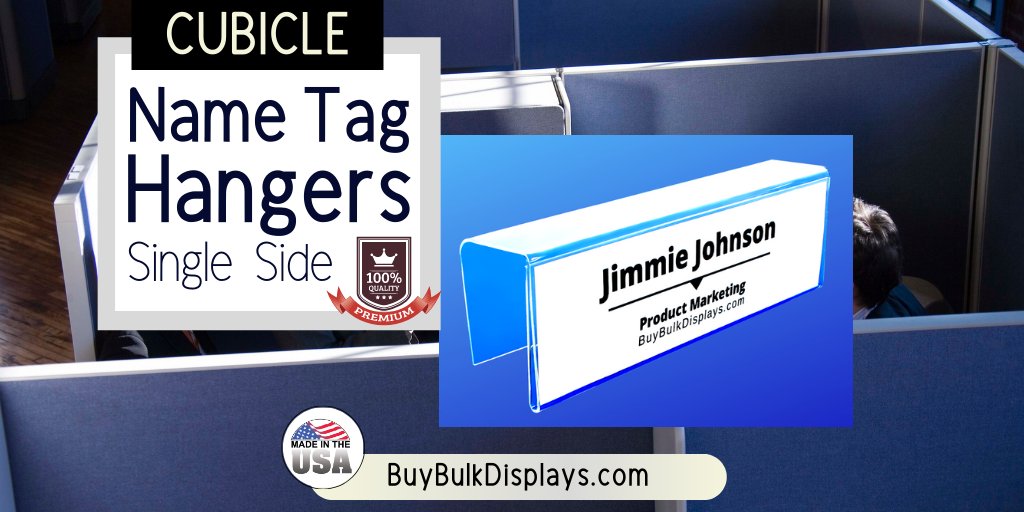 BuyBulkDisplays's tweet photo. Cubicle Acrylic Name Tag Holder. Spend your life in a cubicle, and no one knows your name? Check out the It's a Cubicle Life name tag holder series by Buy Bulk Displays.
Visit  ▶ https://t.co/HGCjqZSYm2

#cubicle #office #signholder #labelholder #sign #officecubicle #cubiclelife https://t.co/eJ2LvQwGQo