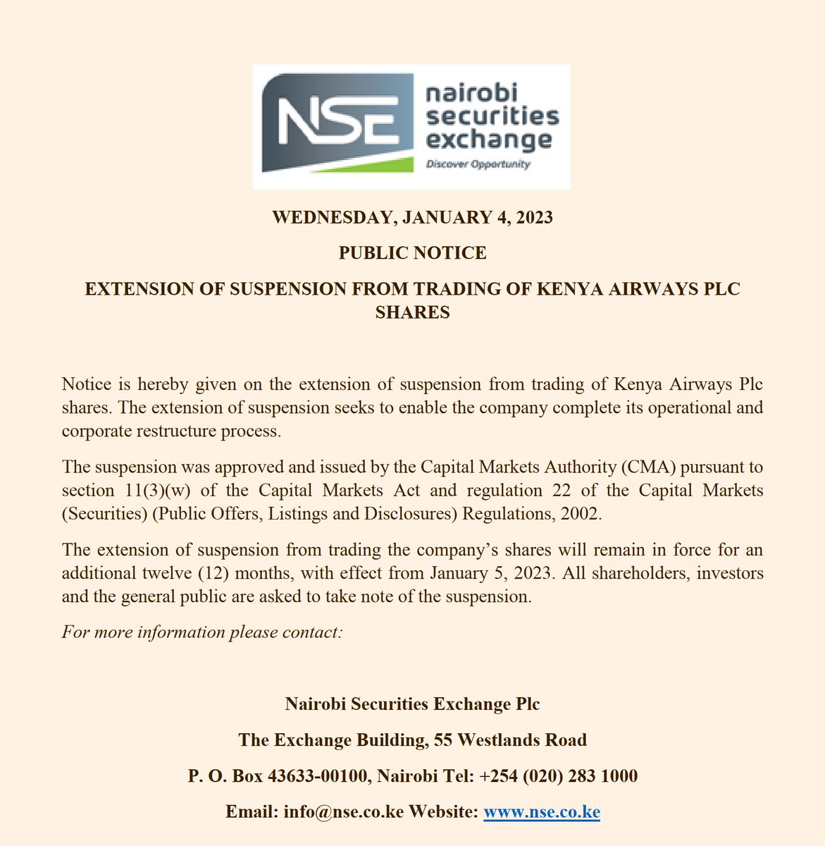 Africa Updates on Twitter "RT MwangoCapital NSE extends the