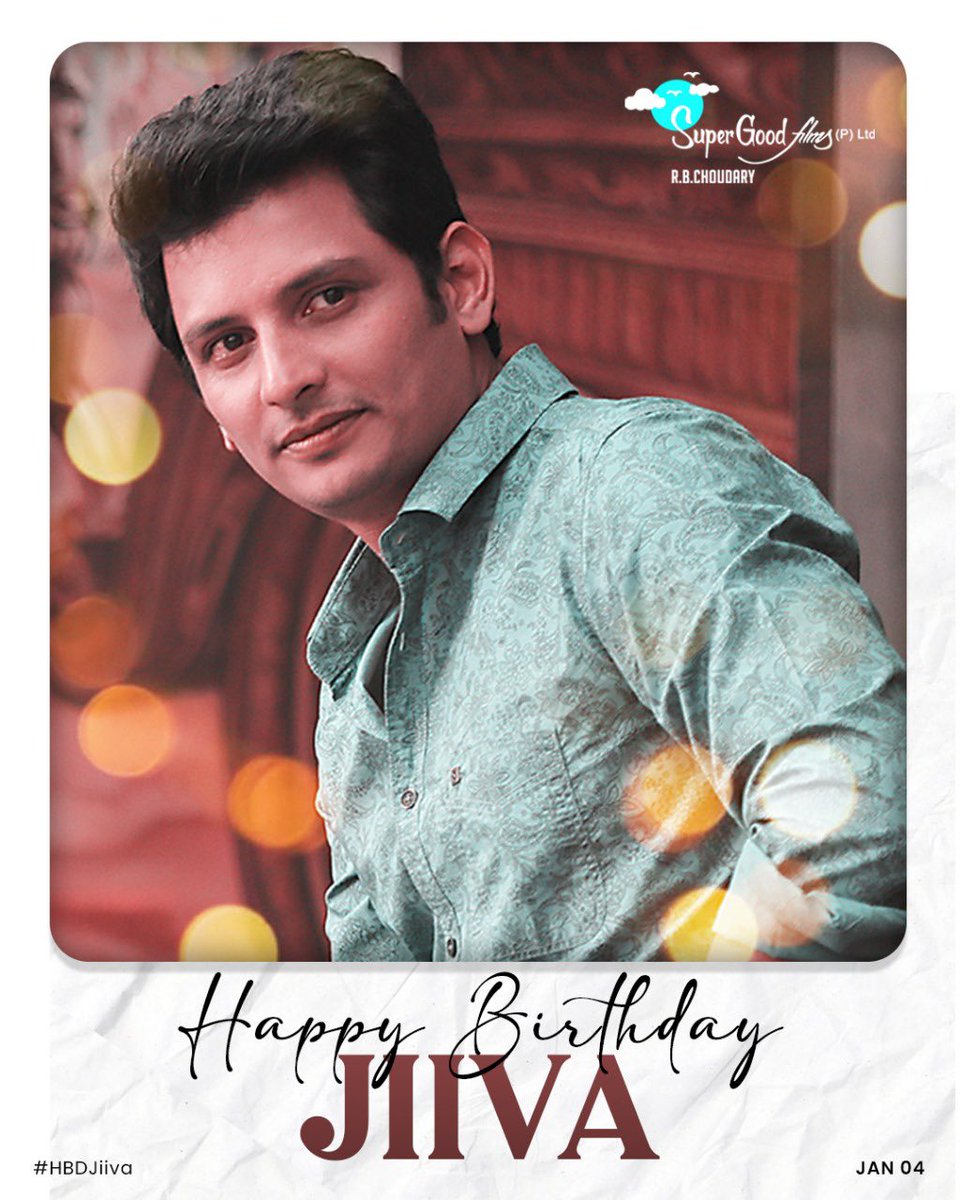 SuperGoodFilms_'s tweet photo. . @SuperGoodFilms_ wishes a very happy birthday to our producer/Actor 
@JiivaOfficial 

#HBDJiiva 🥞💐 sir https://t.co/Yfftsk7U68