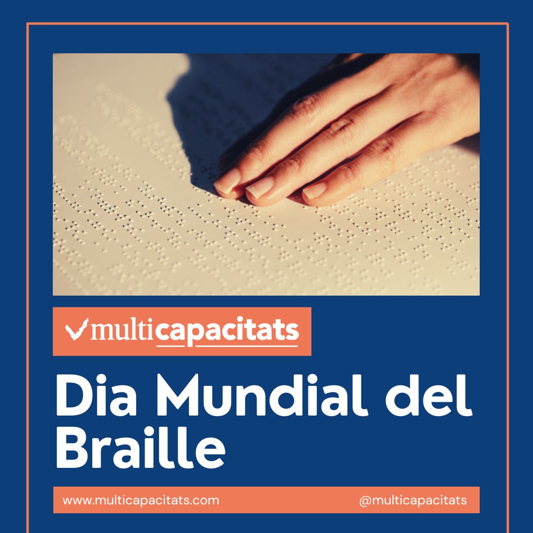multicapacitats's tweet photo. Avui 4 de gener és el Dia Mundial del Braille!
#Multicapacitats #Girona 
#Braille #DiaMundialdelBraille #DiadelBraille #Discapacitat https://t.co/gRjPaFpsQZ