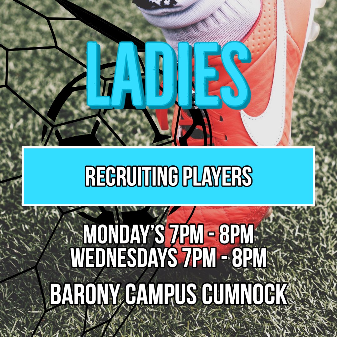 CumnockJunGirls's tweet photo. Our ladies kick off their pre season training tonight 7-8pm at the Barony Campus. 

We are looking for players of all positions. Please get in touch if your interested in joining.

#monthewolves https://t.co/pPS2RLVLcZ