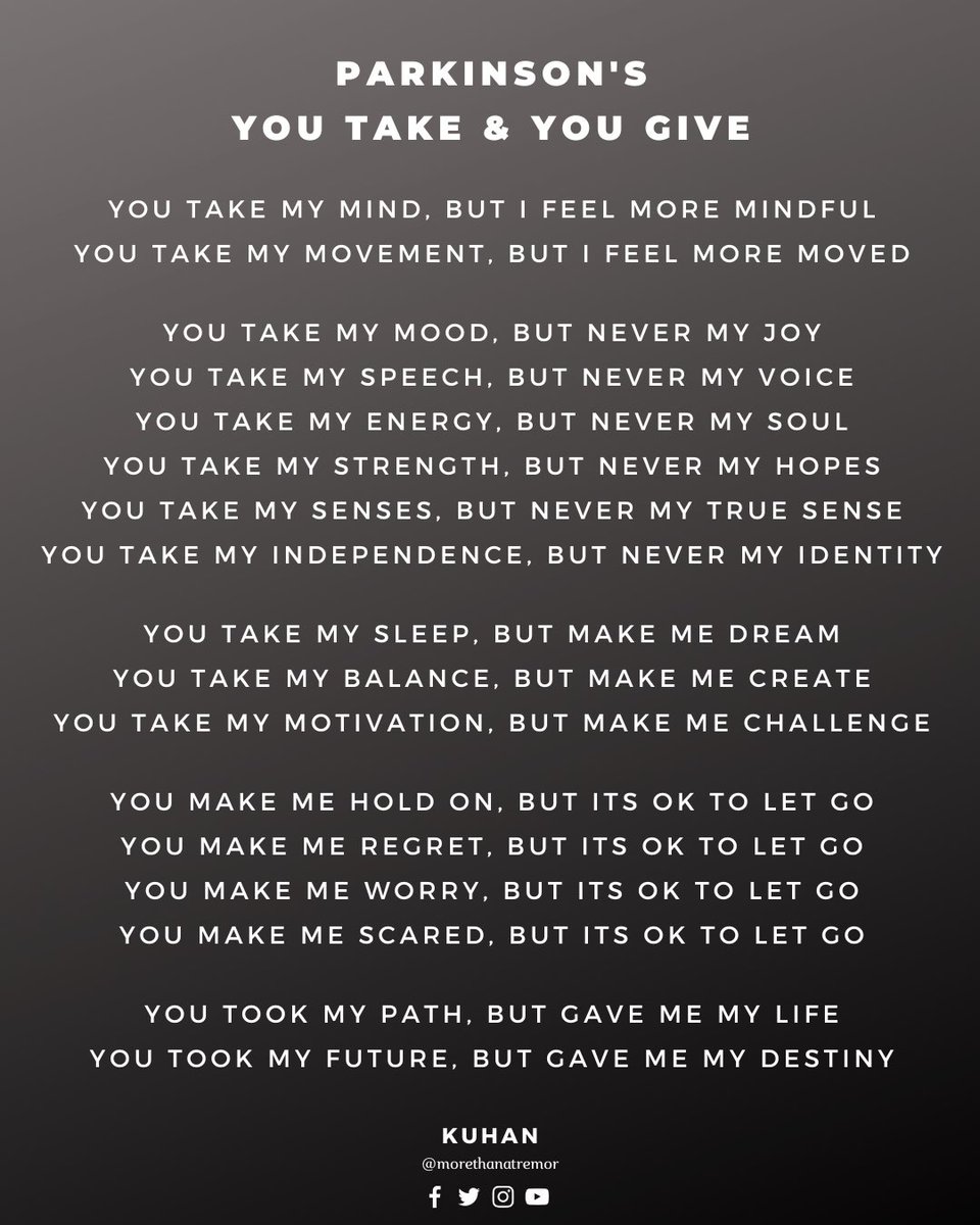 morethanatremor's tweet photo. Mixed emotions this time of year. It was my 48th birthday yesterday… and today marks 10 year since my #parkinsons diagnosis. Strangely it’s the latter that makes me feel a little older, a little wiser and a whole lot more grateful 🙏 https://t.co/zxjYP0H8an