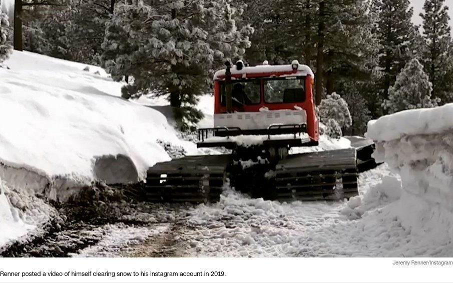 Ian Kluft ️ ikluftavgeek.social on Twitter ""Jeremy Renner shares