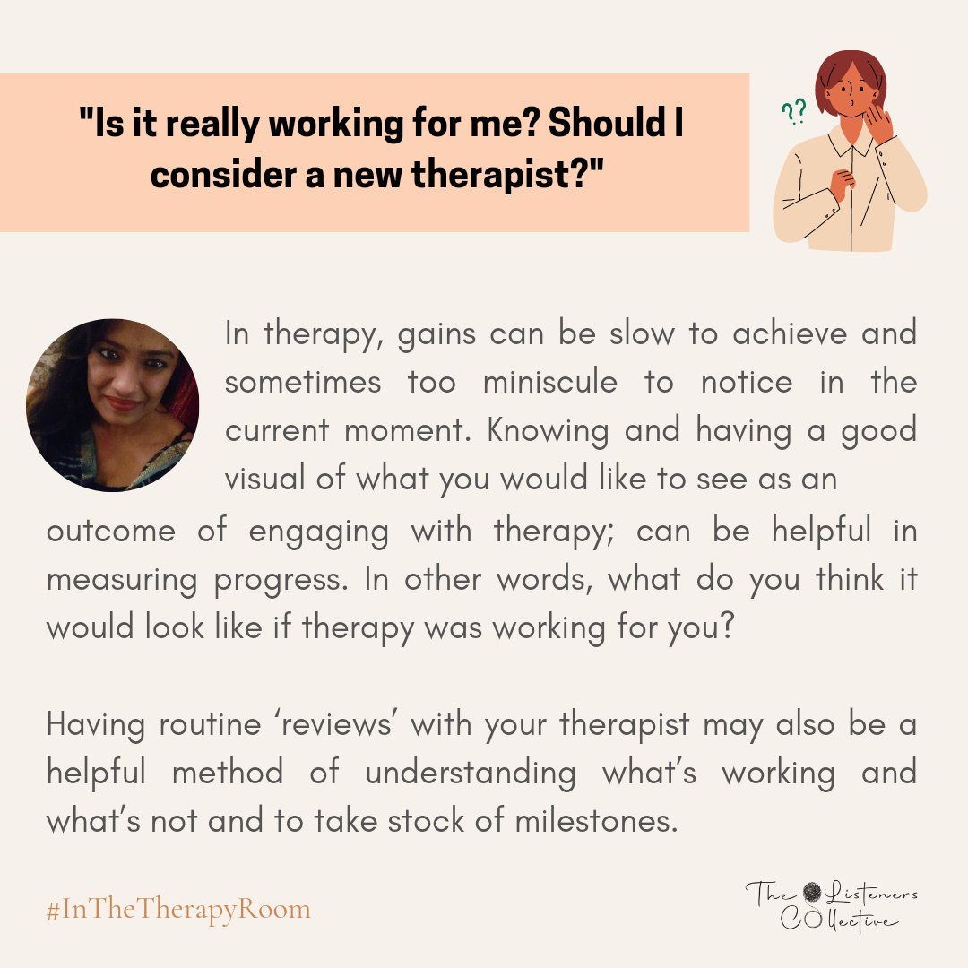 TheListenersCo1's tweet photo. With the #InTheTherapyRoom series, we hope to bring you snippets from our practice to help deconstruct the therapeutic process and what it can look like. 

In this piece, our therapists respond to some questions that you have, or may have had about therapy. https://t.co/KYwpEfnuH1