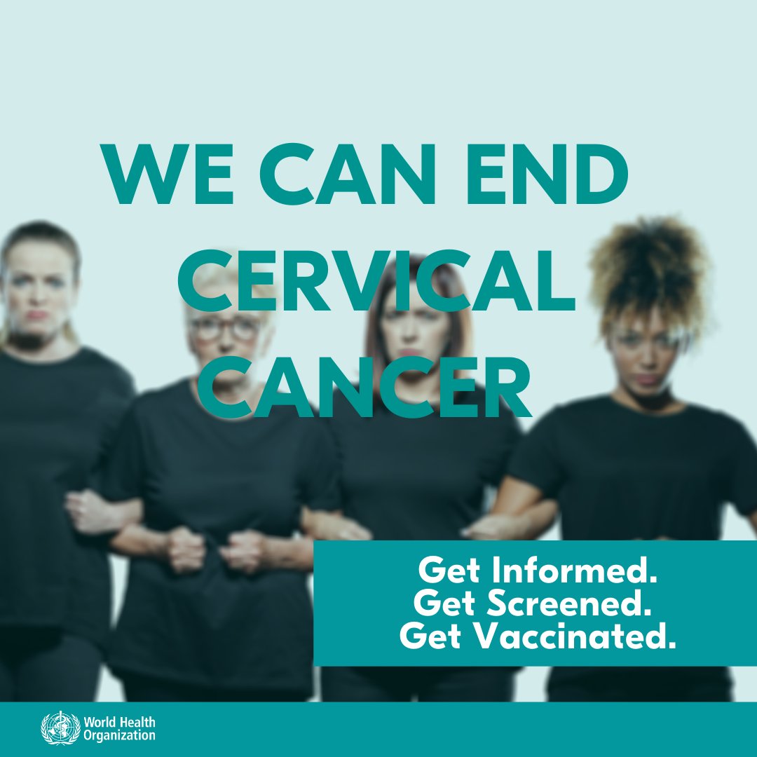 January is #CervicalCancer awareness month! Cervical cancer can be prevented and treated, if caught early. ✅ Get informed. ✅ Get screened. ✅ Get vaccinated. 📌 bit.ly/3G3d7vE