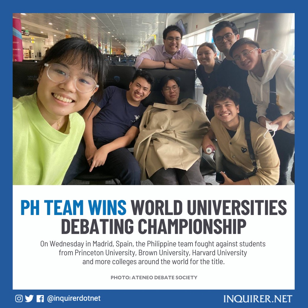 Inquirer on Twitter "Ateneo de Manila University’s debate team took
