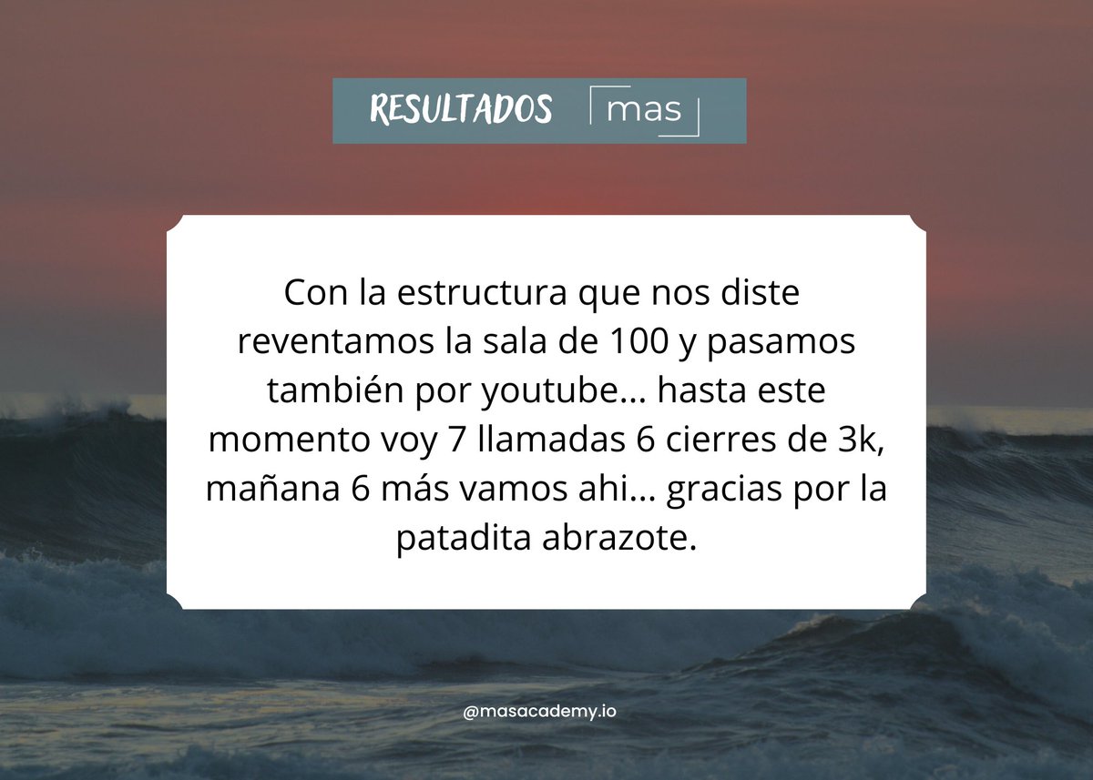 masacademy_io's tweet photo. Resultados increíbles de clientes increíbles... 😄
¿Cuando vas tu?
#emprendedorfullstack #masacademy https://t.co/KDXge5j49e