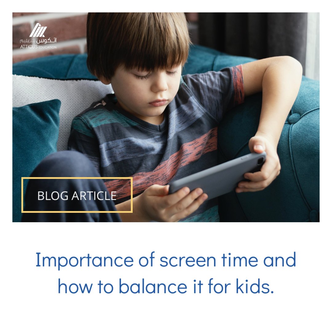 Learn why it's important to balance screen time for children and adults alike. Find out more on bit.ly/3ij2BqS

#atticuseducation #learningforlife #educationblog #nurseryadmissions #schooladmissions #happylearning #screentime #healthylifestyle #childrenhealth
