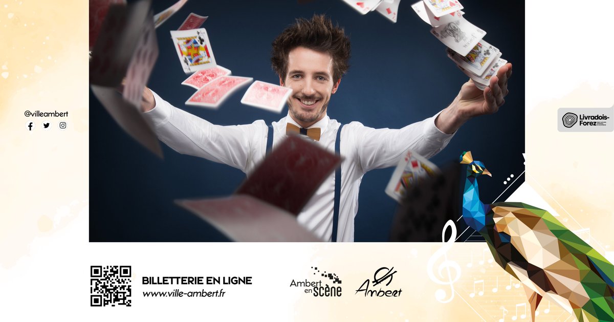 VilleAmbert's tweet photo. Qui dit nouvelle année dit nouvelle programmation culturelle dans notre salle Ambert en Scène ! 🤩🦚
🎶 8 concerts et spectacles
🗓 14 janvier - 9 juin

ℹ️ https://t.co/ZUhlRAlOPK https://t.co/ymjcmuicxf