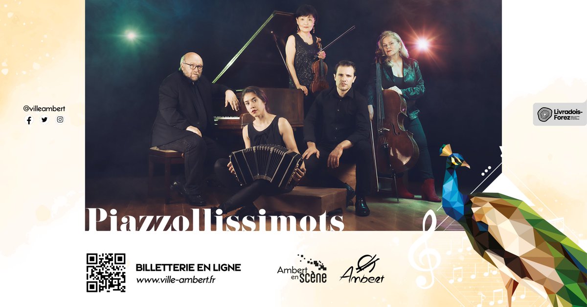 Qui dit nouvelle année dit nouvelle programmation culturelle dans notre salle Ambert en Scène ! 🤩🦚
🎶 8 concerts et spectacles
🗓 14 janvier - 9 juin

ℹ️ bit.ly/3N9bTk2