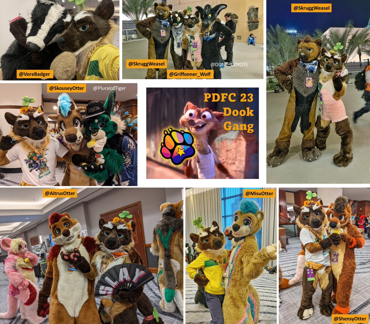 polycereal's tweet image. It&apos;s so awesome that there are so many Mustelids in the AZ area who came to #PDFC2023. I collected a whole bunch of toob family collabs! Look at all these amazing beans! 
Will continue my journey of collecting more mustelids!!! :3
