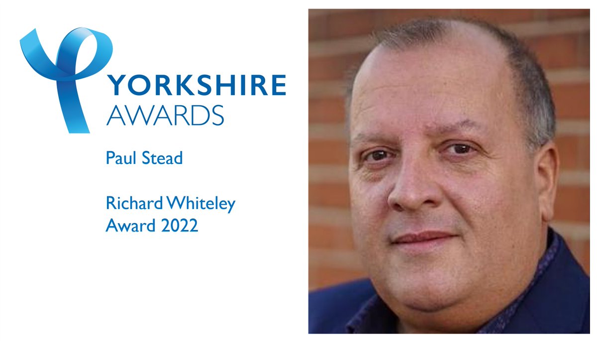 We are pleased to announce that Paul Stead has won this year's Yorkshire Award, RICHARD WHITELEY category. He will receive the award at a Gala Dinner & Awards Ceremony in Leeds on 3rd March: theyorkshiresociety.org/event/34th-yor… @daisybecktv