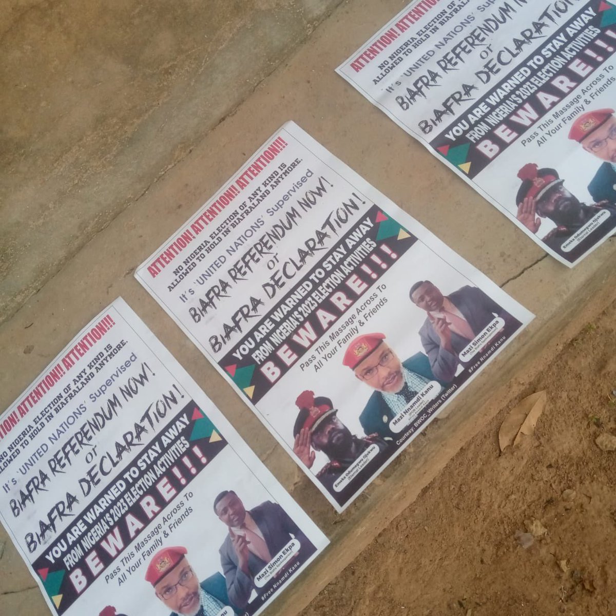 simon_ekpa's tweet image. 60 days to go &amp;amp; the Biafra radical awareness continues. This is Enugu province today 4.1.2023