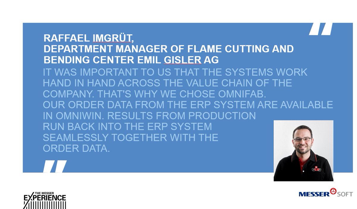 Innovations play a major role at Emil Gisler AG. The rapidly expanding, dynamic mechanical engineering company in Switzerland is consistently pursuing the path to digitalization. With #OmniFab, the company positions itself ideally for the future: bit.ly/3icgsiQ