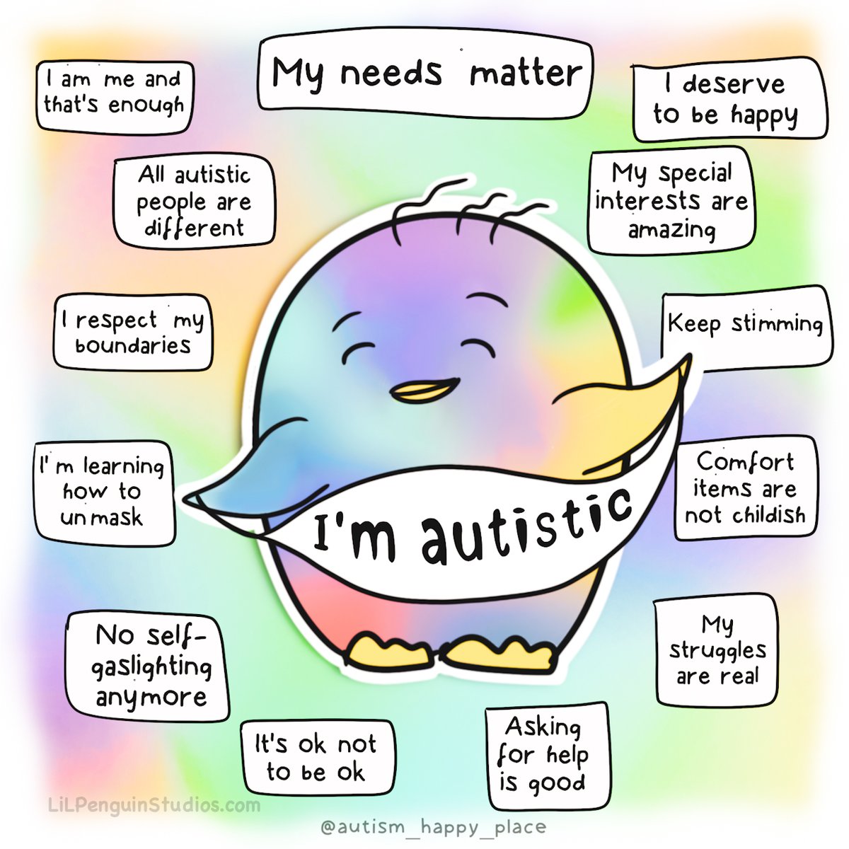 autistic affirmations💛
.
hand drawn by me.
(also, available as a print in my shop)
#Neurodiversity #autistictwitter