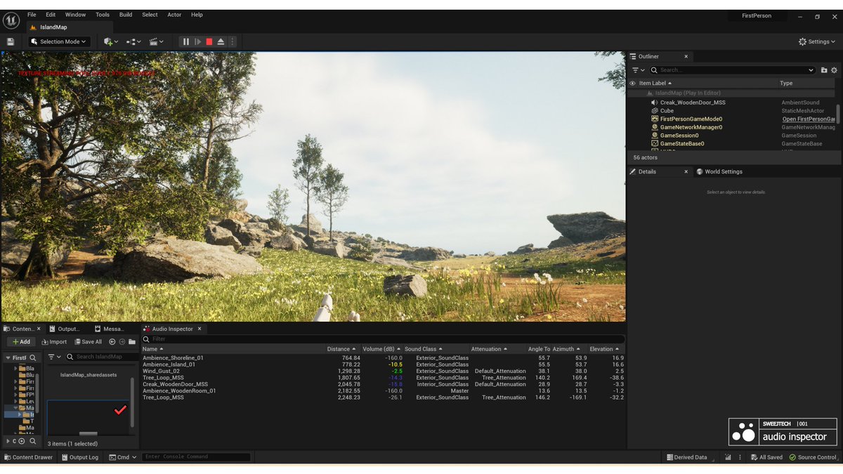 SweejTech Audio Inspector - 再生中のサウンド情報を一覧表示させてデバッグすることが出来るUE5.1向け無料プラグインが登場!
https://t.co/QmFwUNUwkx
#3dnchu @SweejTech
#UE5 #UnrealEngine