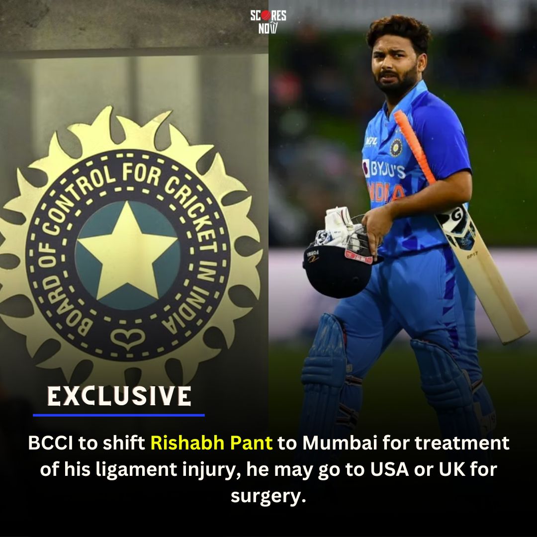 scoresnow_in's tweet photo. An Exclusive Update On Rishabh Pant's Health..😮
.
.
.
#BCCI #RishabhPant #RishabhPantCarAccident #RishabhPantUpdate #IPL2023 #DDCA #DelhiCapitals https://t.co/Hqmx9lJVqU