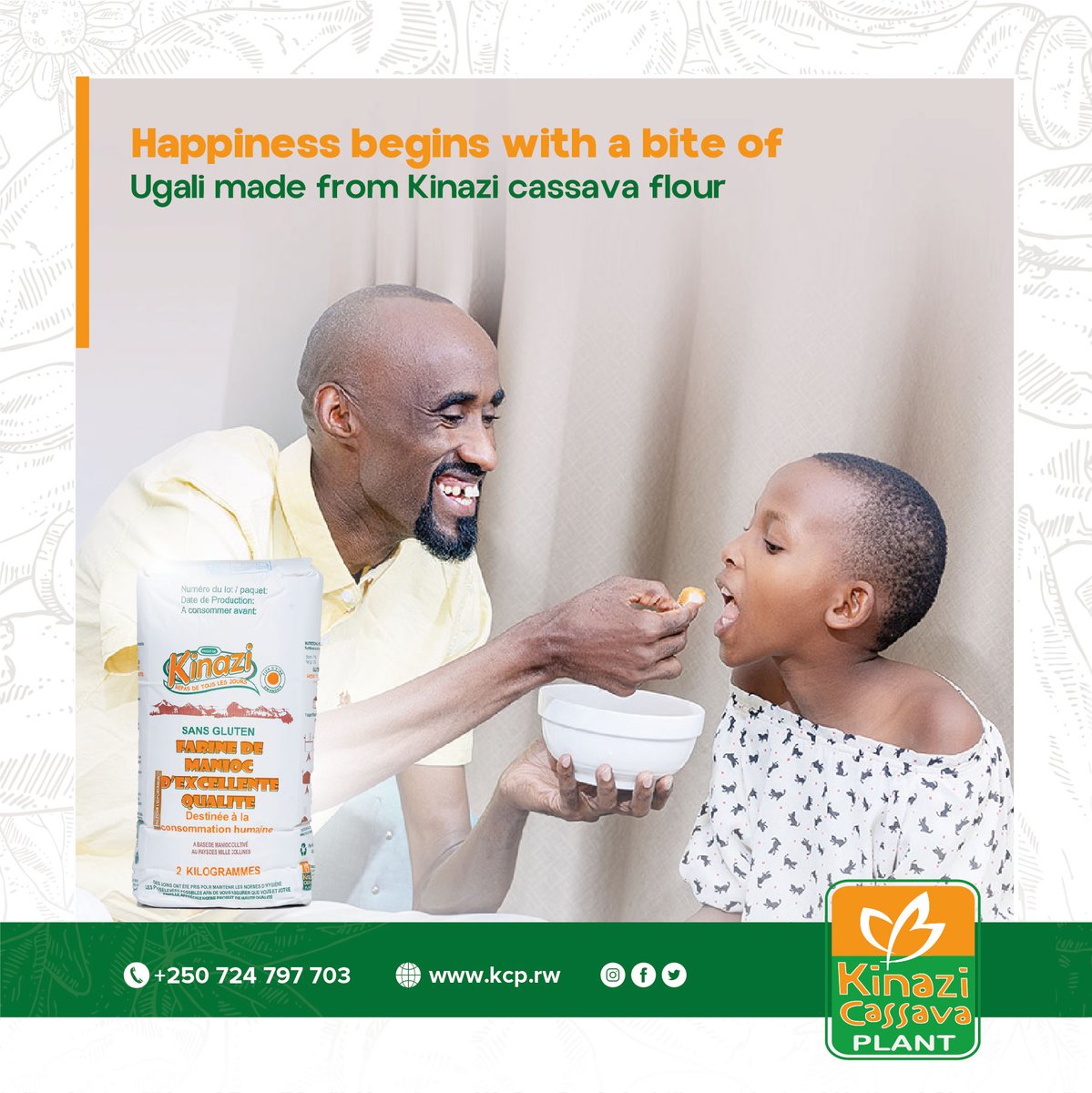 KinaziLtd's tweet image. They say money can’t buy happiness, but it can get you a packet of #glutenfree Kinazi cassava flour, which makes you happy. 

A win is a win!  😊 

#Kinazi #CassavaFlour #YourGoToFlour #RwOT