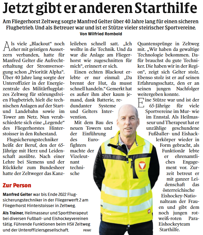 uogsteiermark's tweet photo. #Unteroffizier Manfred Gelter ist "Steirer des Tages". Er war Interessenvertreter der @UOGSteiermark. #UOGST #UOGSteiermark #Bundesheer https://t.co/sXFVOWUq3v