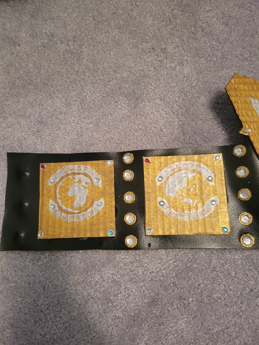 Made this IWGP WORLD HEAVYWEIGHT CHAMPIONSHIP belt in celebration for #wk17 

Watch it now on <a href="/njpwworld/">NJPW WORLD</a> <a href="/njpwglobal/">NJPW Global</a>