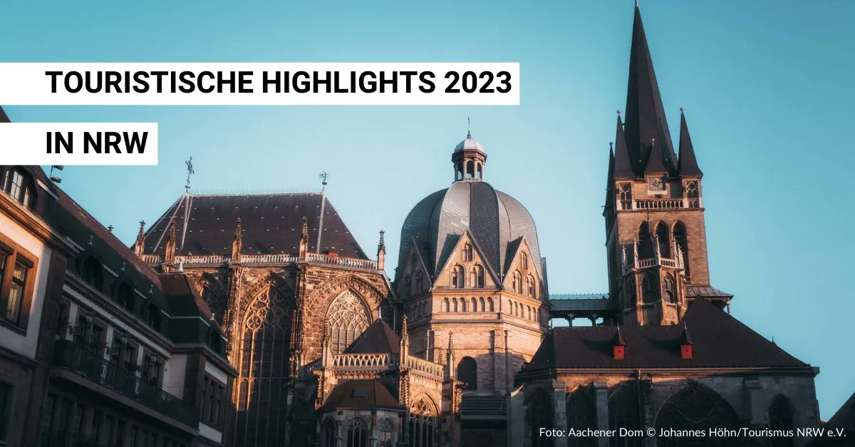 200 Jahre Kölner Karneval, 375 Jahre Westfälischer Frieden oder ein neues Schumann-Museum: Wir haben zusammengestellt, mit welchen touristischen Highlights #DeinNRW 2023 aufwartet 👉 buff.ly/3HnafuB. #Tourismus