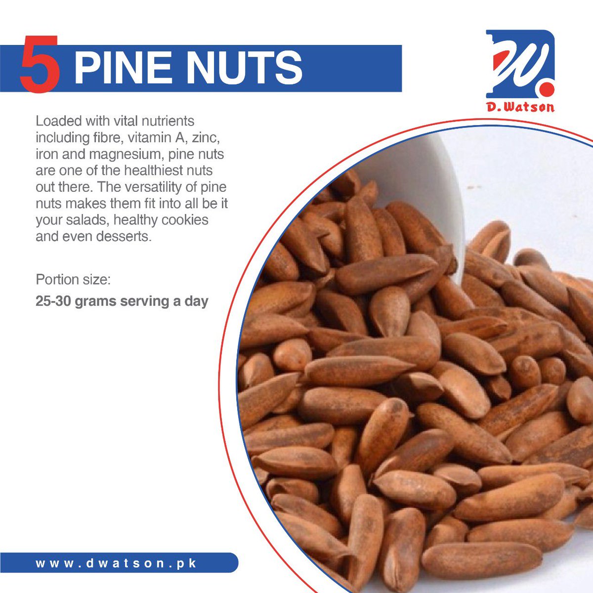 d_pharmacies's tweet photo. 6 nuts you should be eating in winters for their respective benefits!
#Dwatson #pharmacy #medicine #Pharma #pharmaceutical #caregiver #publichealth #islamabad #rawalpindi #pakistan #healthytips #health benefits #healthylifestyle https://t.co/9412tJBJ3u