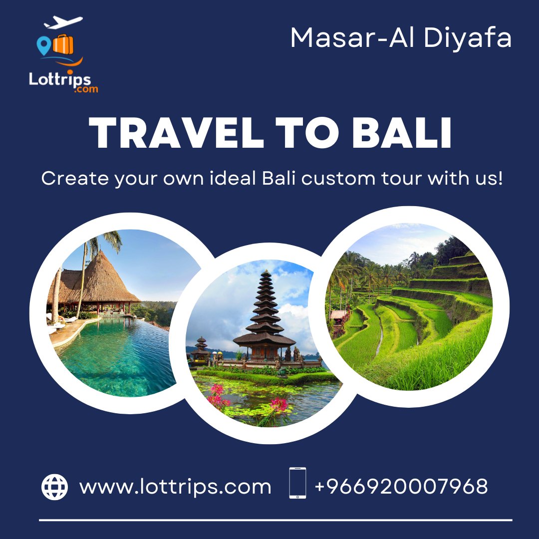 Book our cheap Bali holiday packages including flights🛫and enjoy your staycation in Bali.🏄🌲🌴

📞+966920007968
📩info@lottrips.com

 #balitour #balitours #balitourism #balitourguide #balitourpackage #balitourservice #balitourorganizer #balitourandtravel #tourpackage #Lottrips