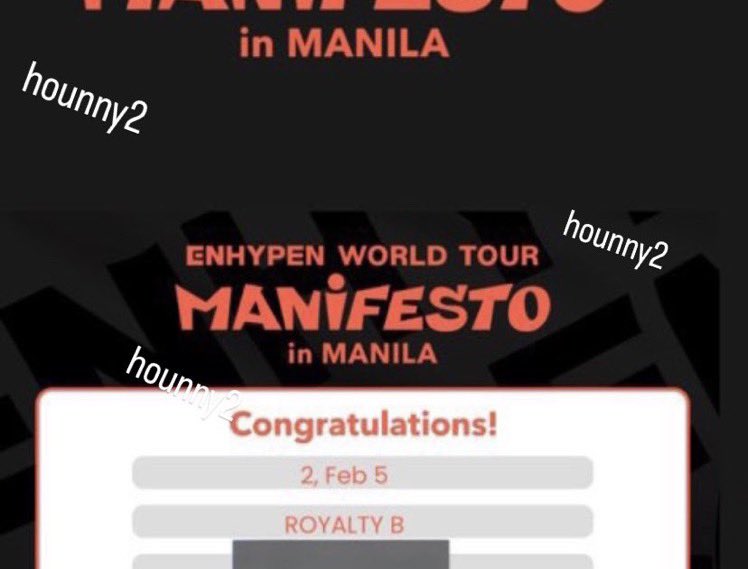 hounny2's tweet photo. WTT LFT MANIFESTO IN MANILA
HAVE: ROYALTY B FEB 5
WANT: ROYALTY A /B FEB 4
•Haven't claimed the ticket yet
•Code from Pre-sale Hwaiting Lounge
•DM me for more information
Thank u
#enhypeninmanila #ENHYPEN #concertticket #ENHYPEN_MANIFESTO_WORLD_TOUR #tradeticket https://t.co/jIe5g2MhlA