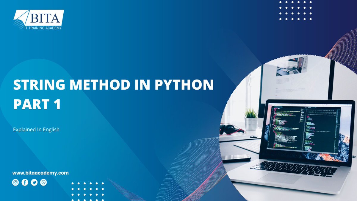 Bitaaacademy's tweet image. BITA Academy trains you in Python.
call 9566004616 bitaacademy.com/course/python-…
youtu.be/cnEiZfh7GB0
#BITAAcademy #PythondataTypes #stringmethods #string #Python #python #PythonTraining #learnPython #learning #course #pythonprogramming #pythonforbeginners #learnprogramming