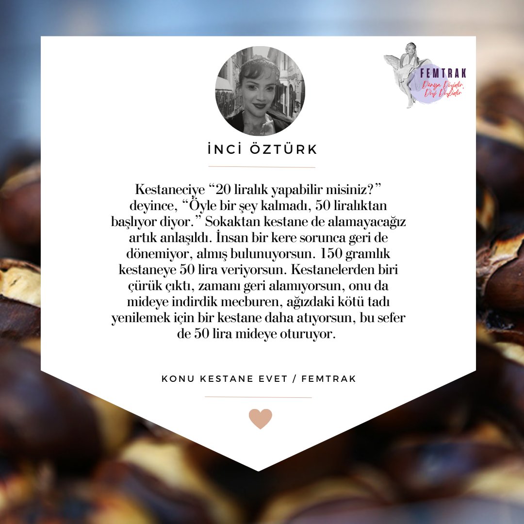 İnci Öztürk yazdı: "Konu Kestane Evet" -  femtrak.com/konu-kestane-e…
