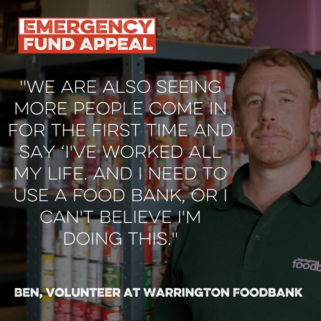 Between last April and September 320,000 people were forced to turn to one of our food banks for first time.

Food banks are working tirelessly to keep up with the soaring need. Please help them continue to be there for everyone who needs them 👉 bit.ly/3VHqCGM