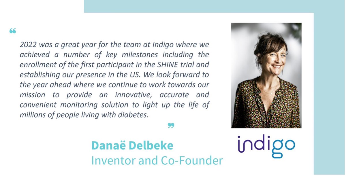 Today we provided a summary of business highlights for 2022, which included enrolment of the first participant in our SHINE trial, submission of the full results from our GLOW trial to a peer review journal, and 3 key appointments. Read more here: indigomed.com/indigo-diabete…
