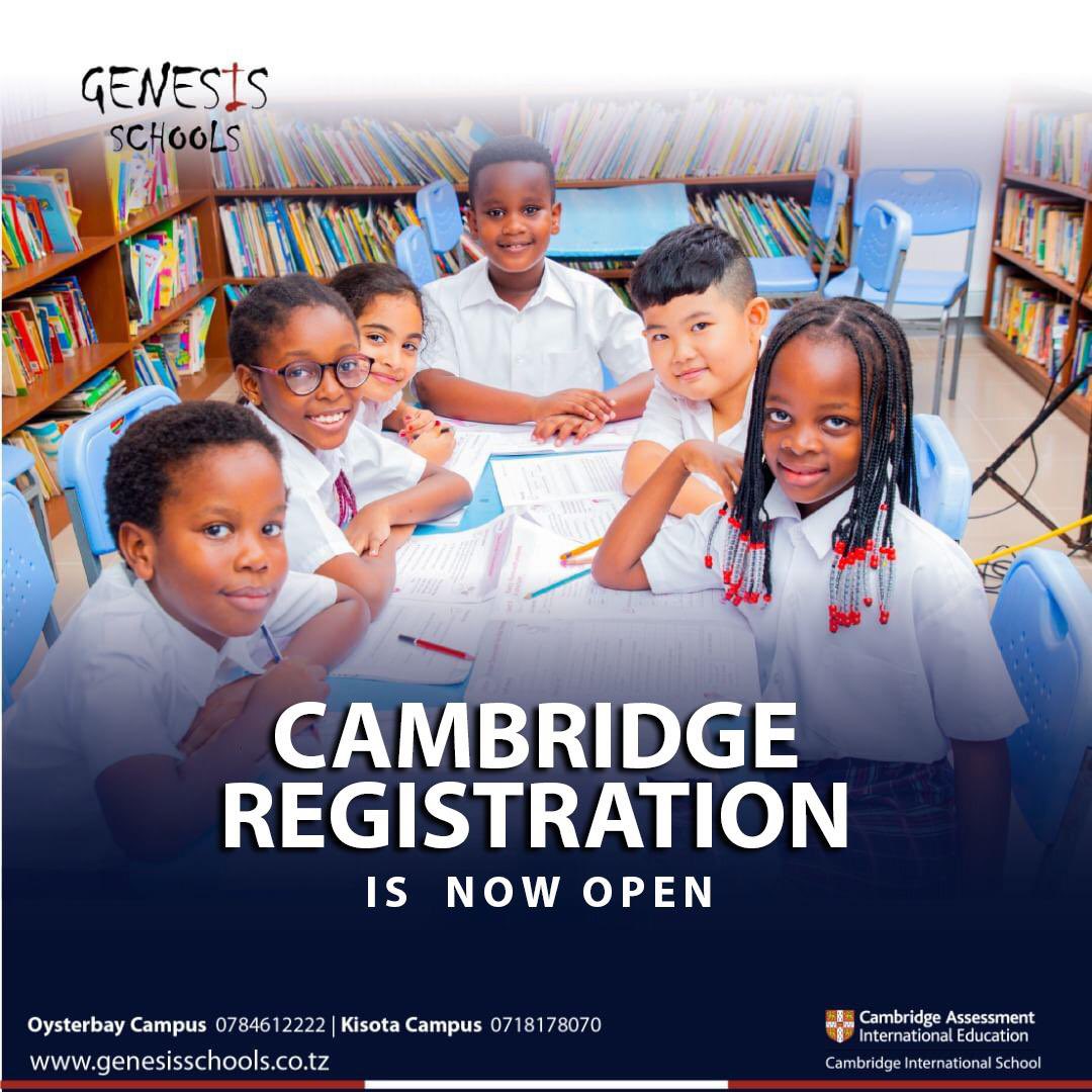 Genesis builds the bright future for your child. The 2023 Admission is now Open.

At Genesis, Every child matters and every moment counts”

Register at: genesisschools.co.tz/admissions
#genesisinternationalschools
#cambridgeschools #IN03 #Genesis2023