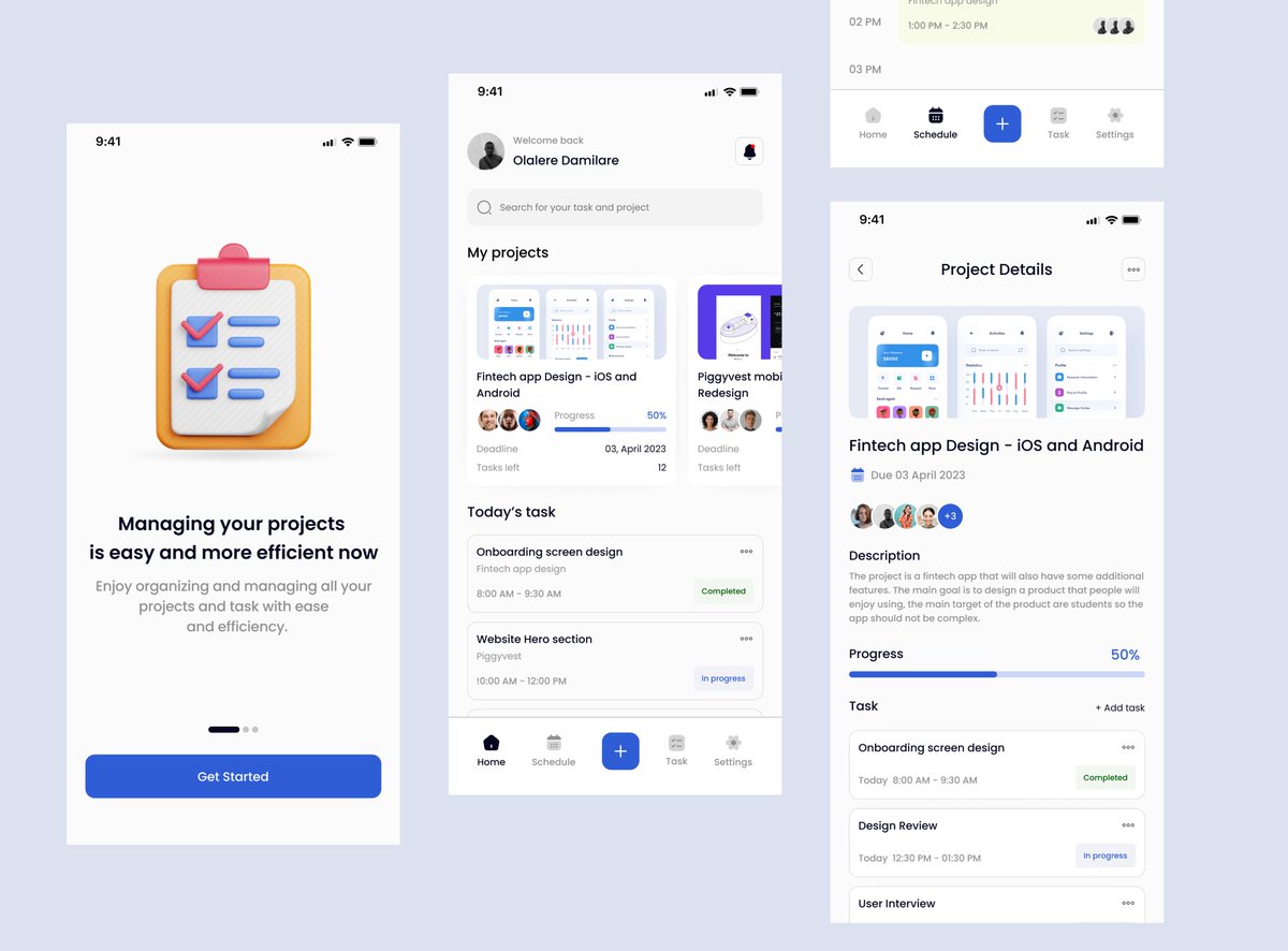 Clahsiq_'s tweet image. Designed a project management app

Full project: behance.net/gallery/160471…

Reviews are appreciated 
#figma #uiux #uidesign