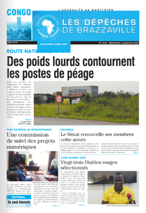 AdiacCongo's tweet photo. Votre édition du mercredi 4 janvier est en ligne
https://t.co/kA2WrXlsV9 https://t.co/h8z9TfrDCQ