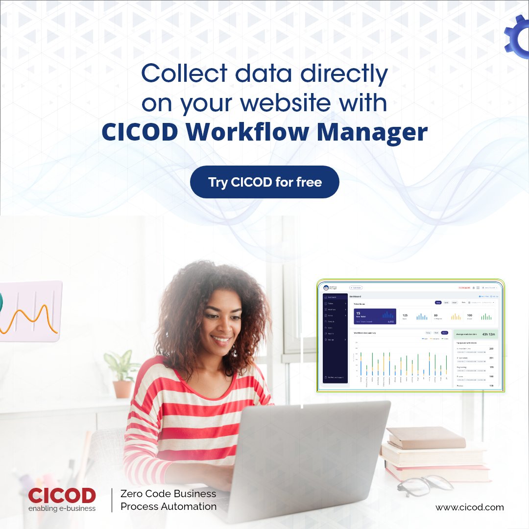 getcicod's tweet image. Collect data easily with no code web form and send to relevant personnel automatically with CICOD workflow Manager
Try for free for 30 days
zcu.io/kqOU
#workflowtool #technology #automation #Workflowmanager #generalmanager #businessmanager #operationsmanager