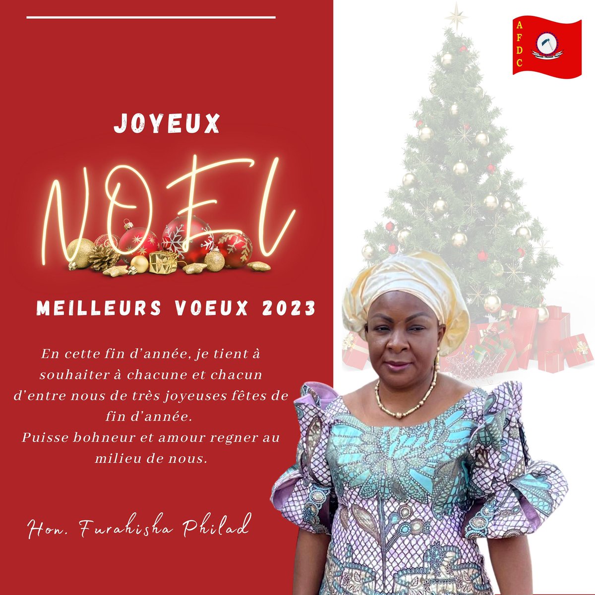 hon_philad's tweet photo. Hon. Philad Furahisha tient à souhaiter à chacun et chacune des très joyeuse fêtes de fin d’année. 
Puisse bonheur et santé régénère au milieu de nous 
 #rdc #gouvernement #depute #kivu https://t.co/BwttMcRKOt