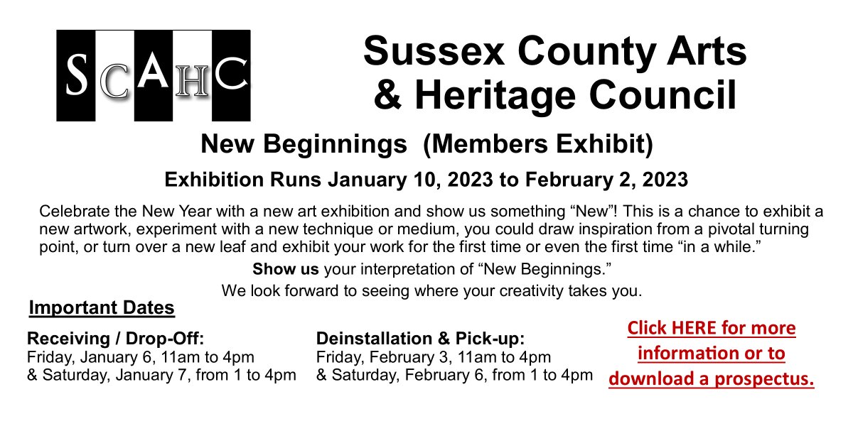 Sussex County Arts & Heritage Council tweet media