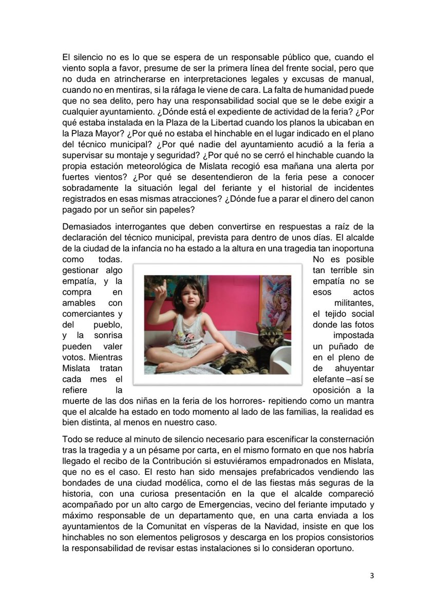 IvanFaubell's tweet photo. Se cumple un año del día que nos arrebataron a Vera y hemos sacado fuerzas para compartir lo que sentimos. Aquí os dejamos nuestra verdad sobre la feria de @AjMislata. Es un cuento negro y lleva por título 'Las gafas rojas de Vera'. Gracias por vuestro apoyo #SonrisaVera 👇 https://t.co/Ial57fwcxk