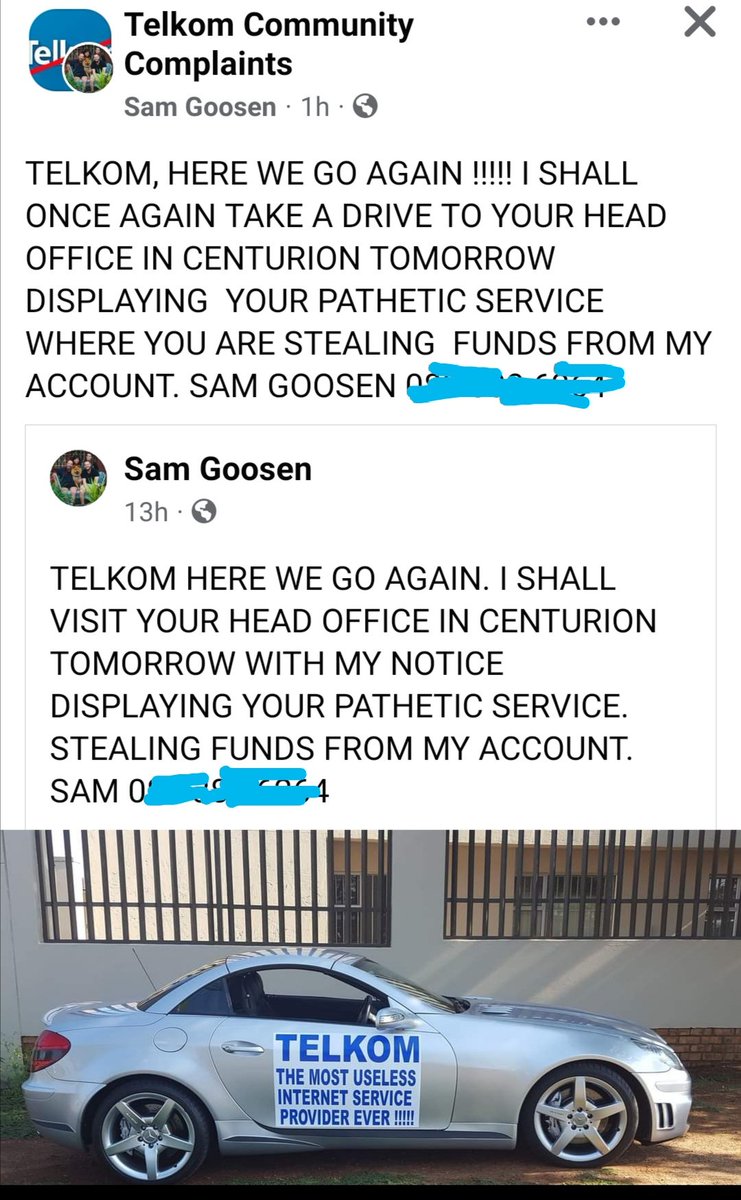 SydenhamStekkie's tweet photo. I wouldn't wish Telkom on my worst enemy - thankfully we managed to get out of our contract after nearly 6 months with NO SERVICE.
Many are still billed even after cancelling their contract ๐ค๐ค๐ค #TelkomMustFall https://t.co/Kyia5LaATo