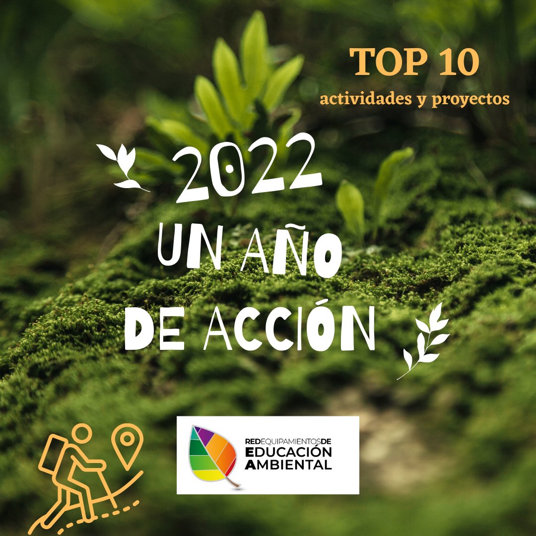RedEquipedam's tweet photo. En estos primeros días de #2023, aprovechamos para mandamos nuestros mejores deseos y os animaros a seguir el TOP10 de actividades y proyectos de la red en #2022.

Cómo no podía ser de otra forma comenzamos con las IV Jornadas de #EducaciónAmbiental del #CENEAM #IVEA @mitecogob https://t.co/moBQKfB7tw