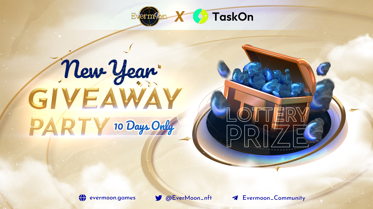 EverMoon_nft's tweet photo. 🥳 NEW YEAR 'GIVEAWAY PARTY' IS ON!
 
👉Join Now: https://t.co/RxwFsucsyV
 
A celebration from @Evermoon_nft #MOBA and @taskonxyz #Giveaway for your chance to win 🎁 Lottery Prize $300 USD worth of $EVM prize pool

⏰'till 14 Jan only‼️
#Airdrop #WL #NewYear #web3 #Crypto #gaming https://t.co/OXw6Q44yty