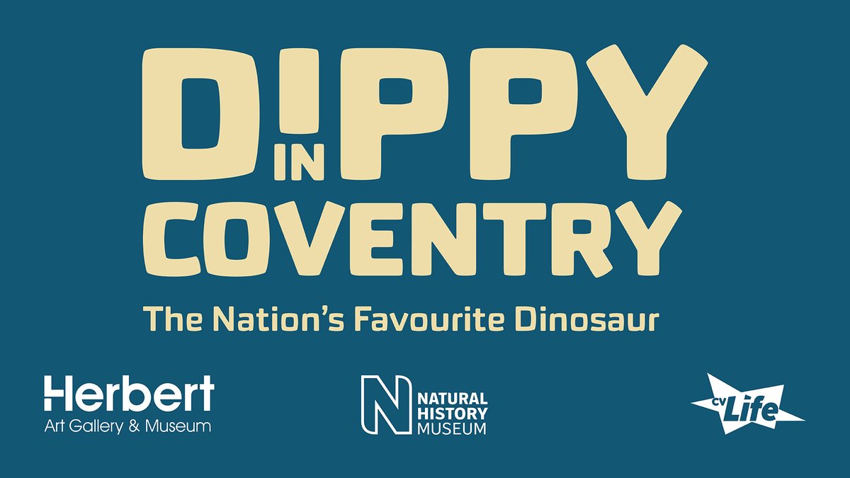 Visit Coventry (@visit_coventry) on Twitter photo Something BIG is coming to Coventry...
On Mon 20 Feb, Dippy the Diplodocus stomps into <a href="/The_Herbert/">Herbert Art Gallery & Museum</a> from <a href="/NHM_London/">Natural History Museum</a> and is set to remain as dino-in-residence for three years! Here's what to expect when the Jurassic giant comes to town: bit.ly/3X2T6uJ
#DippyInCoventry Something BIG is coming to Coventry...
On Mon 20 Feb, Dippy the Diplodocus stomps into <a href="/The_Herbert/">Herbert Art Gallery & Museum</a> from <a href="/NHM_London/">Natural History Museum</a> and is set to remain as dino-in-residence for three years! Here's what to expect when the Jurassic giant comes to town: bit.ly/3X2T6uJ
#DippyInCoventry