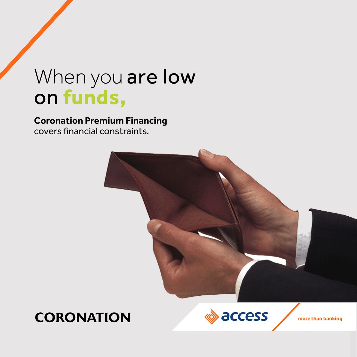 access_more's tweet photo. Worry less about financial constraints, get started with Coronation Premium Financing 👍

Visit https://t.co/oRBekhdIFw now!
 
#AccessCoronation
#InsuranceforEverything
#PremiumFinancing https://t.co/AHenSAjl3M