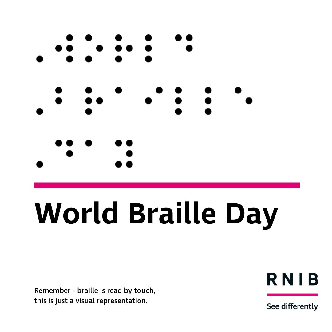 It's #WorldBrailleDay!

To celebrate, we're bringing back our Braille Name Generator.

Reply to this tweet with your first name by 11.59am and we’ll create a graphic with your name in braille for you to share.