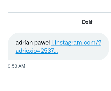 adricxjo's tweet photo. Halo, ludzie!

Jeżeli dostaniecie wiadomość podobną do tej, NIE KLIKAJCIE W LINK!!!!!
Dajcie RT, żeby wiedziało o tym jak najwięcej osób
#rt #tweetme #tweetmekurwa #followback https://t.co/1Kt9kkzA51