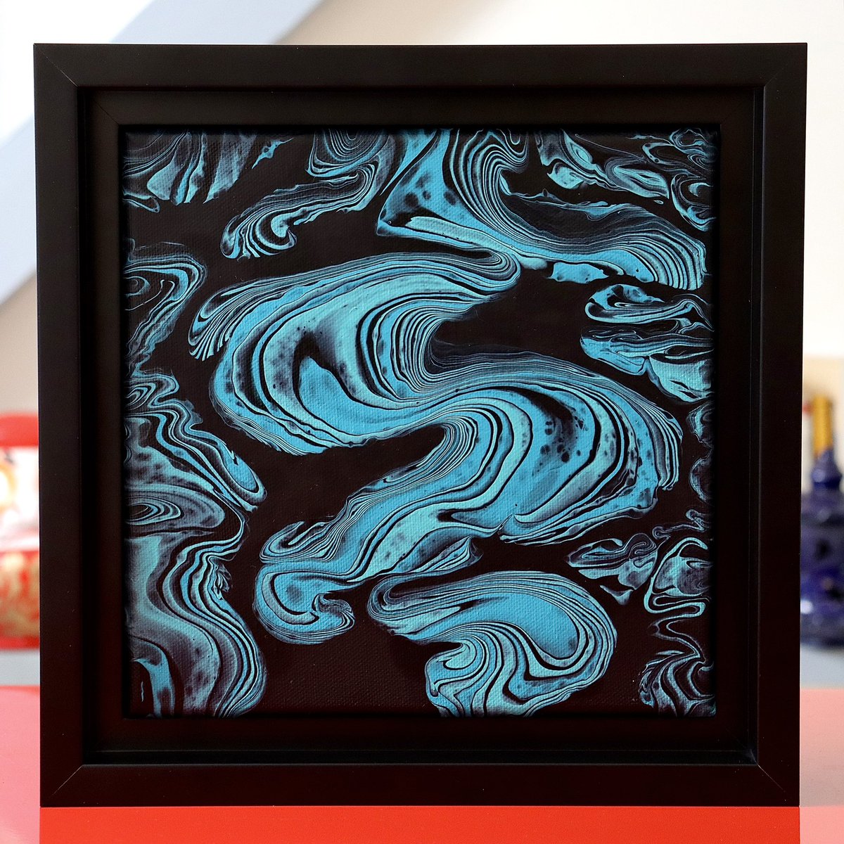 Sky blue smokescreen - 20x20
Acrylic on canvas 
#painting #abstractart #blue #contemporyart #pouringpaint #pouringart #pouring #fluidart #cells #blueart #cloudart #darkart #blackart